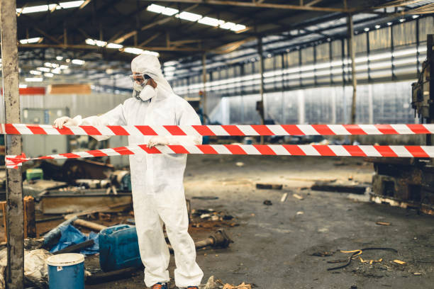 Professional Biohazard technician working in Union, NH